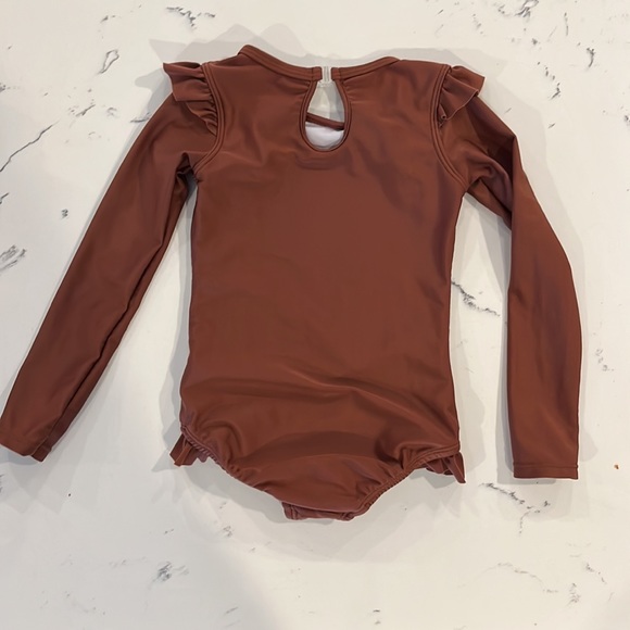 Jamie Kay 2Y "Lily swimsuit" toddler girl clay color - Picture 2 of 5